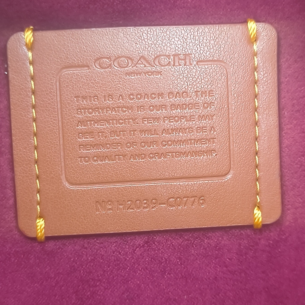 Coach Brown and Red Signature Tote Bag - Picture 8 of 8